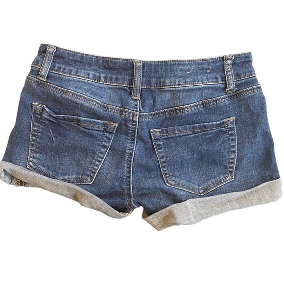 So shortie jean shorts size 0 cuffed shorts - Picture 4 of 5
